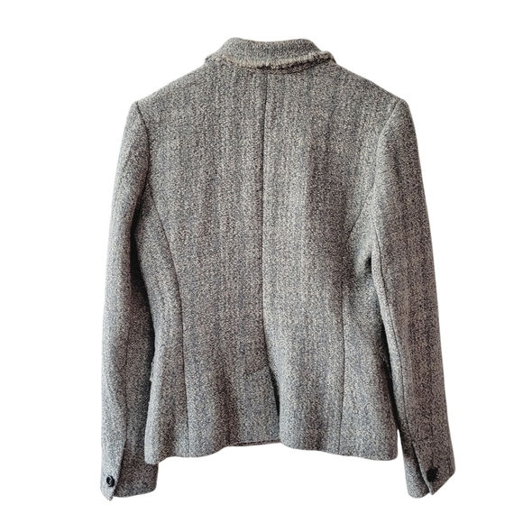 Isabel Marant Etoile Gray Tweed Wool Blend Blazer - Picture 2 of 11